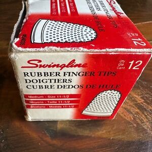 Swingline Rubber‎ Finger Tips Medium Size 11 1/2 12 Count Office Supplies